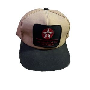 TEXACO JD Frame Oil Fulton Mo Truckers OIL Co Snapback Hat Cap Adjustable Vintag